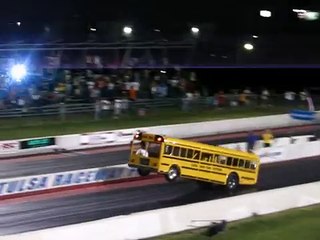 FULL 1/4 MILE WHEEL STAND BY SCHOOL BUS!!!