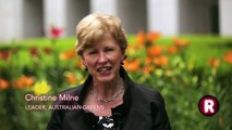 Australian Greens Leader Christine Milne supporting constitutional recognition