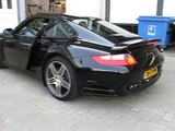 Porsche 997 Turbo with very loud exhausts.