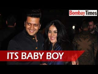 Riteish Deshmukh-Genelia Blessed With Son - BT