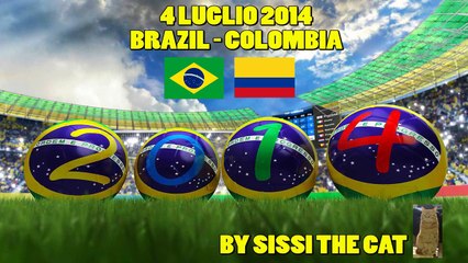 BRAZIL 2014 : BRAZIL - COLOMBIA 2-1
