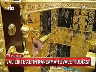 Valinin altın kaplamalı tuvalet savunması 'Tuvalet altın sarısı krom kaplamadır'
