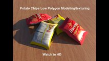 Autodesk Maya 2013 - Potato Chips Bag Modeling-Texturing