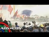 Cops fire water cannons at SONA protesters