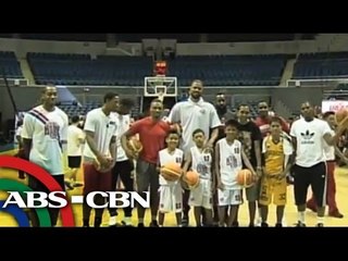 NBA stars play ball with kids from Tacloban