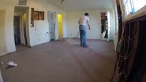 Kitchen Remodeling - Day 4 of 17 - Electric Work, Ducting, Floor Tile Layout, Kitchen Tiling