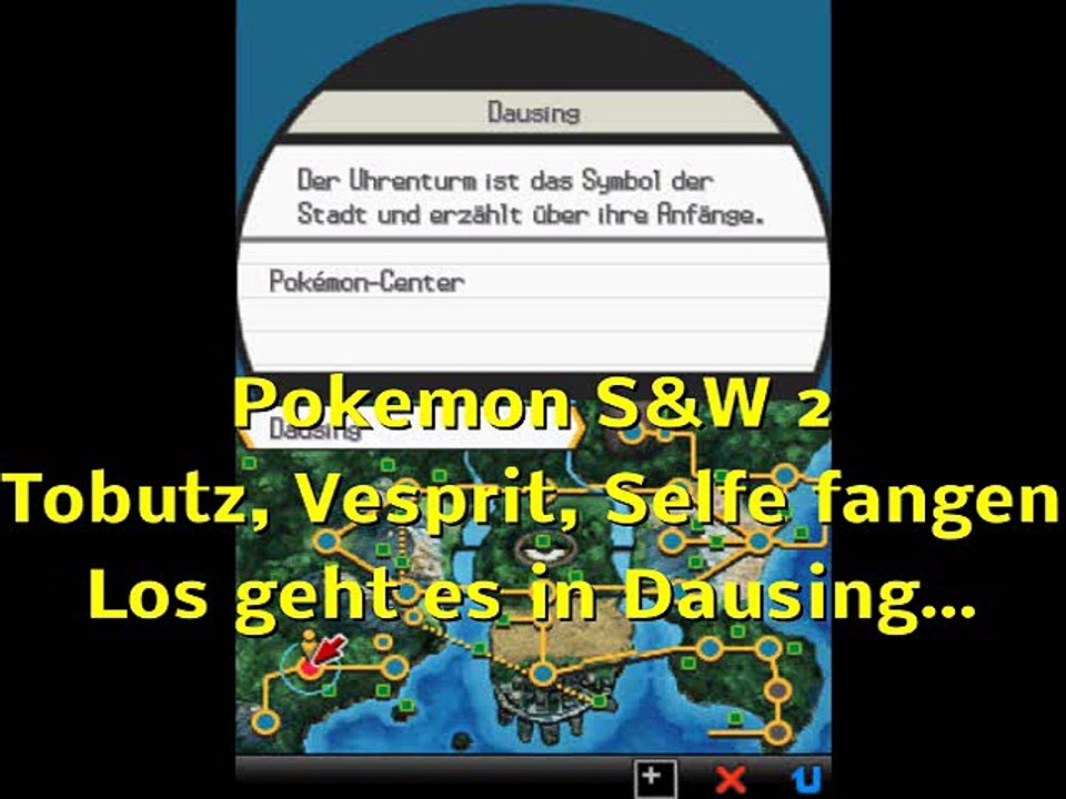 Tobutz, selfe, vespirit fangen (pokemon s&w2)