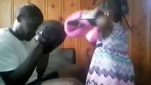 Don't mess with little girls with pink boxing gloves lol‬