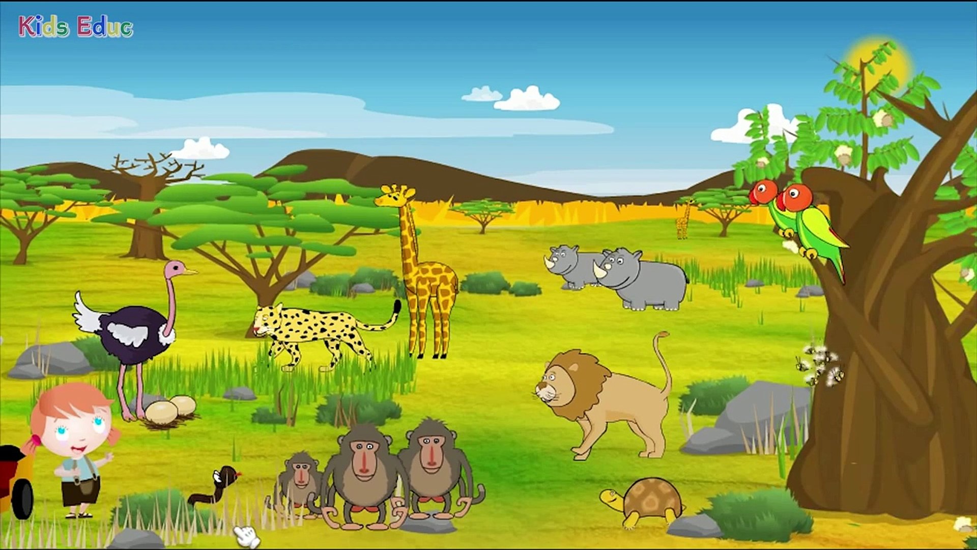 Learn About Wild Animals, Animal Sounds, Fun and Educational Videos for Kids  - video Dailymotion