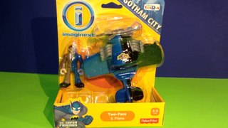 Imaginext Two-Face & Plane Toy Set DC Super Friends Gotham City Collection!