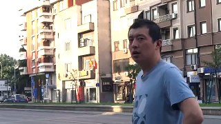 Chinese gang stalker family near my hostel in Skopje