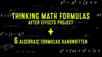 After Effects Project Files - Thinking Math Formulas - VideoHive 10148905