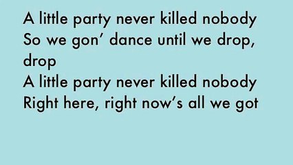 Fergie - A little party never killed nobody lyrics