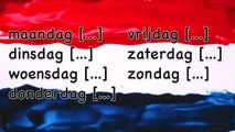 The days of the week in Dutch / Learn Dutch online / De dagen van de week / Nederlands leren online