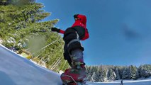GoPro Hero 3  black edition: snowboarding epic fail adhesive mount