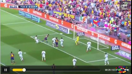 الدوري الأسباني: برشلونة 2 - 2 ديبورتيفو لاكورونا