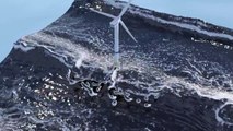 Wind Turbine Open Sea Simulation (Offshore wind power)