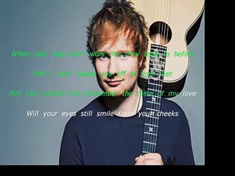 Ed Sheeran - Thinking Out Loud (lyrics)