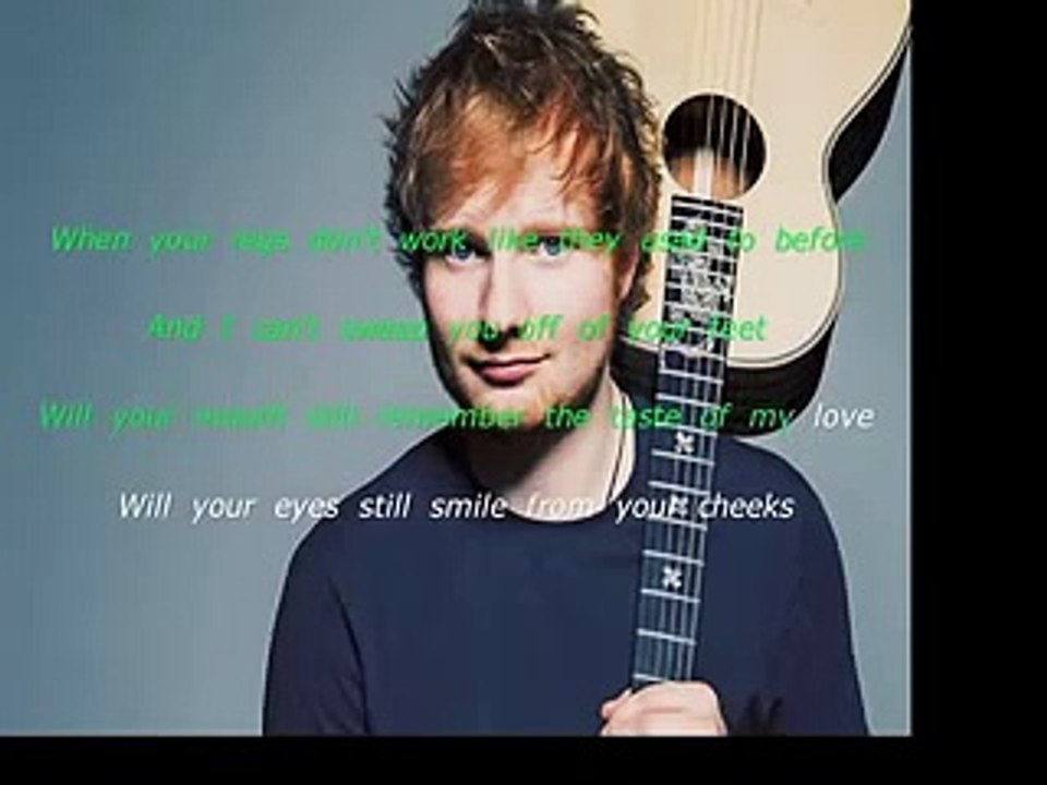Ed Sheeran - Thinking Out Loud (lyrics)