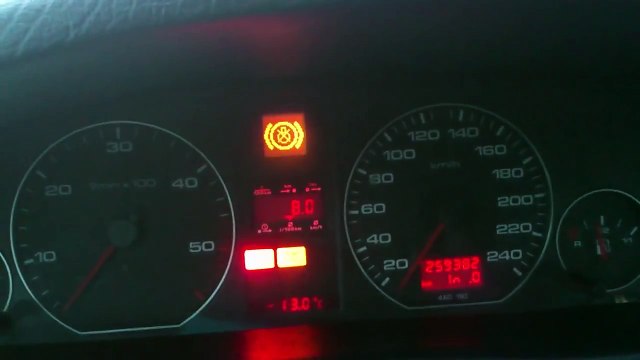 Audi A6 C4 2,5 TDI AEL -13 cold start with only 2 glow plugs working