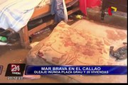 Callao: oleaje inunda Plaza Grau junto con 20 viviendas
