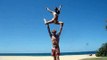 Acro Yoga on the beach - Tandem Surfing Lift Level 3 Confirmed- SMALL ARROW - #5