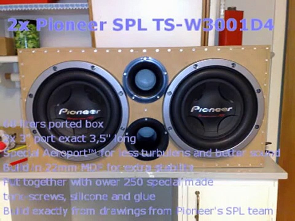 New box for Pioneer SPL TS-W3001D4
