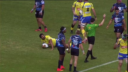 TOP14 - Montpellier - Clermont: Essai Fritz Lee (CLE) - J26 - Saison 2014/2015