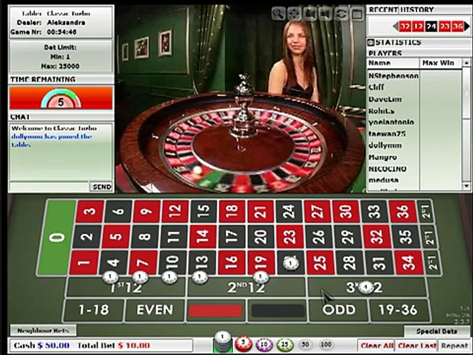 Online Casino Live Dealers Live Roulette [30.06.10;1.07.10] Gambling