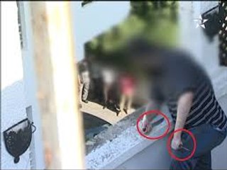 لحظة توقيف المعتقل الذي احرق بيت أسرته و هدد بقتل الجميع