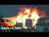 Fire razes 5 buses in Pasay, 1 hurt