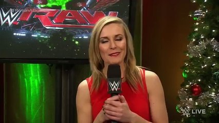 WWE Raw 12/23 Dean Ambrose and Renee Young