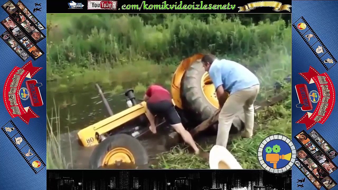 Güldüren Traktör Kazaları - En Yeni Komik şaka Kaza Videoları izle