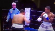 James degale with a thumping knockdown against dirrell #knockouts #boxing
