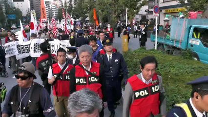 韓国民団 朝鮮総連はいらない！デモin六本木-6 平成26年10月25日