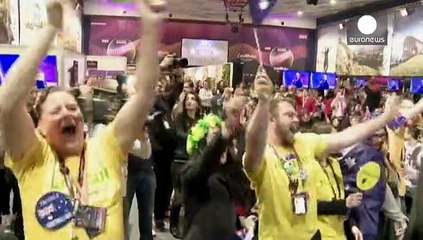 Ambiance festive dans les coulisses de l'Eurovision