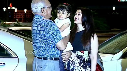 Aishwarya & Sonam Kapoor At Airport Returning From Cannes Film Festival 2015