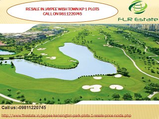 9811220745resale jaypee wishtown plots