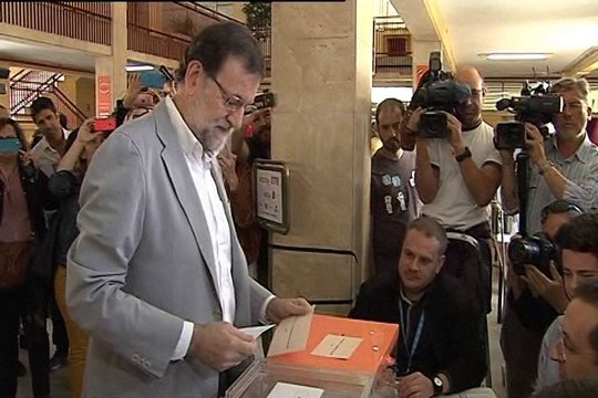 Rajoy recuerda a los españoles que hay que votar