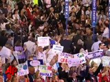 Obama Makes Unscripted Convention Appearance