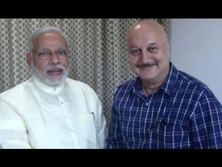 Anupam Kher Meets Narendra Modi - BT