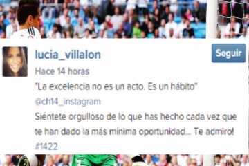 Lucía Villalón, el mejor apoyo de Chicharito