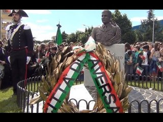 Aversa (CE) - Salvo d'Acquisto, il fratello inaugura il busto dell'eroe (23.05.15)