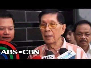 Enrile gets eye treatment