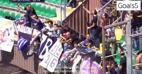 Josip Ilicić Amazing Goal Palermo 0 - 1 Fiorentina Serie A 24-5-2015