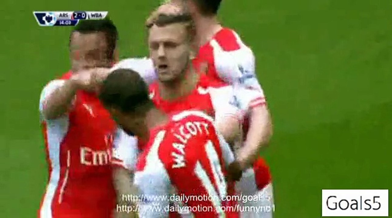Theo Walcott 2nd Goal Arsenal 2 - 0 WBA Premier League 24-5-2015