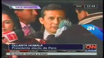 Humala llega a Chile y afirma: 'Tenemos que construir una agenda positiva'