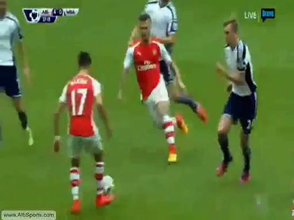 Theo Walcott Goal 4-0 Arsenal vs WBA