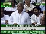 Lalu Prasad Yadav making fun of Narendra Modi and BJP