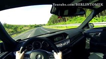 Mercedes E63 AMG Onboard POV German No Speed Limit Highway Autobahn 2014 W212 4Matic V8 Sound